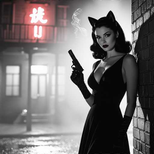 Film noir cat-girls